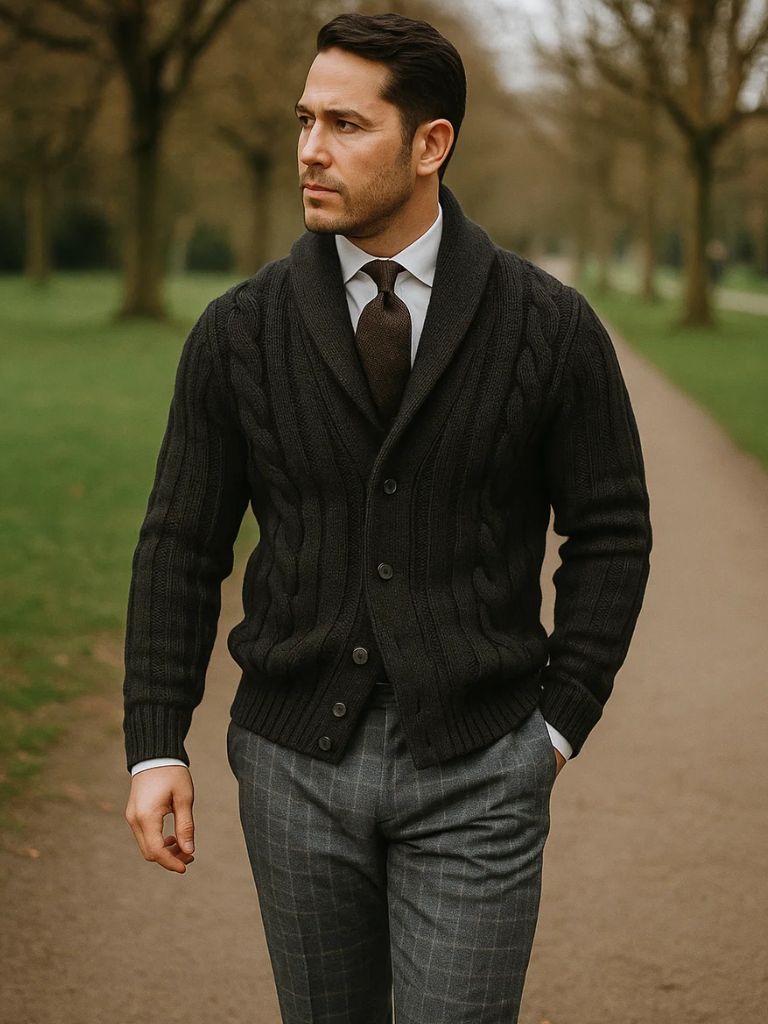 Men's Knitted Cardigan - Fayymont Co