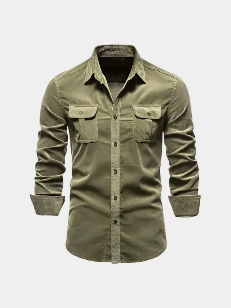 Casual Business Corduroy Shirt - Fayymont Co