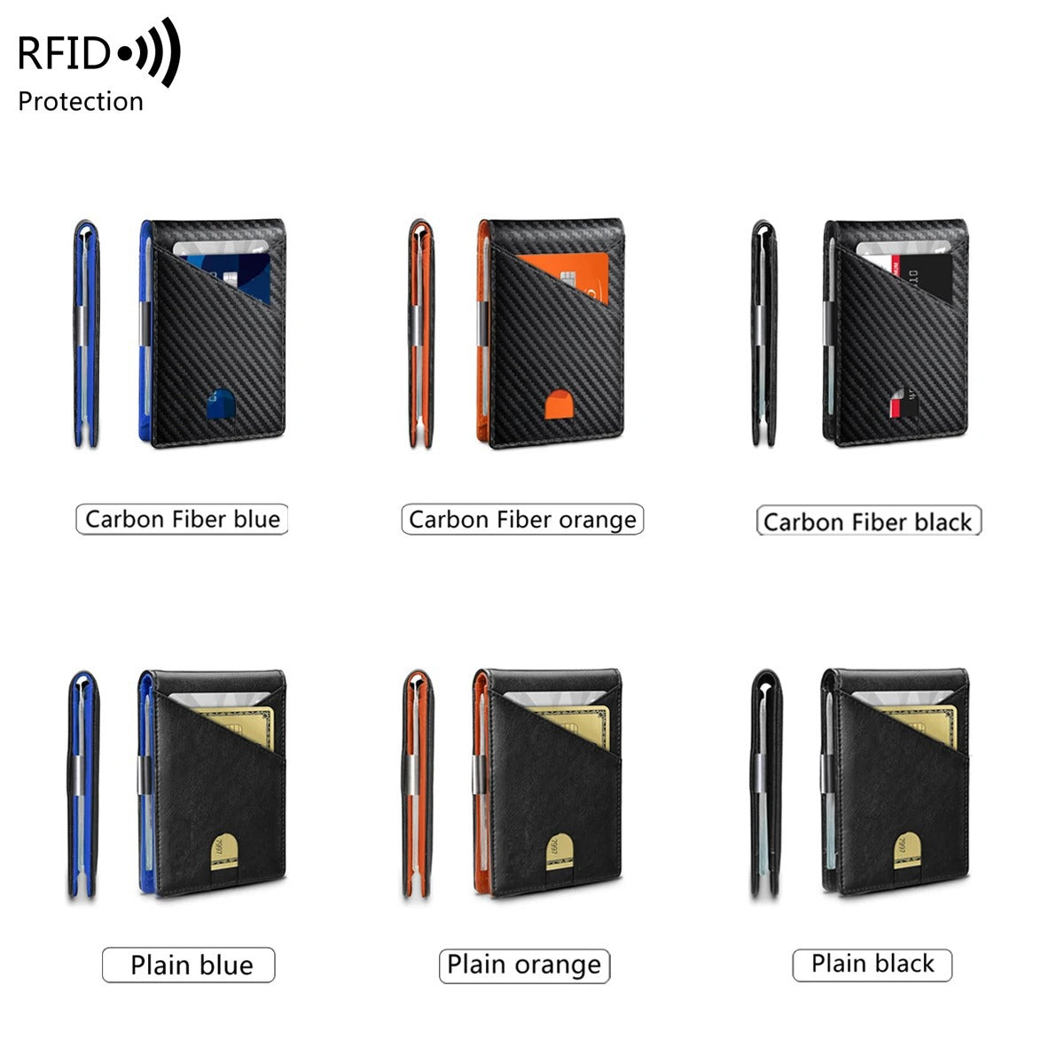 RFID-blockierende Carbon-Geldbörse