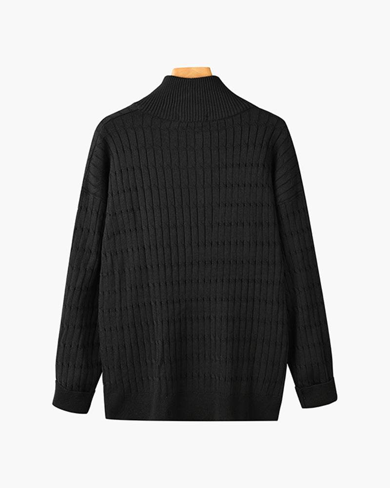 Pullover mit halbem Reißverschluss - Fayymont Co