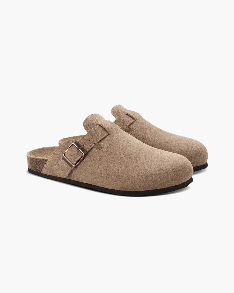 Alte Geld Suede Slipper