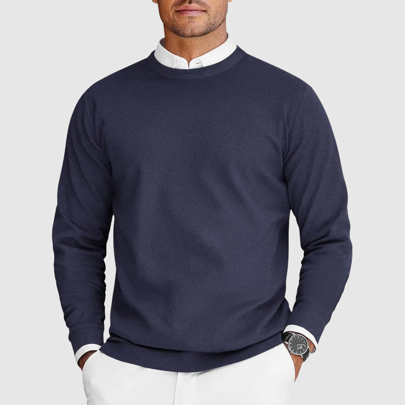Pull décontracté à col rond pour homme au quotidien
