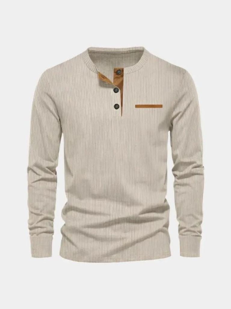 Corduroy Long Sleeve T-Shirt - Fayymont Co
