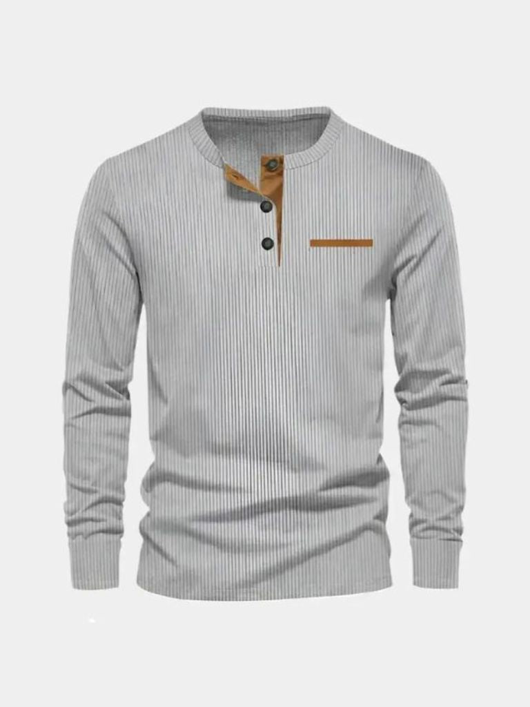Corduroy Long Sleeve T-Shirt - Fayymont Co