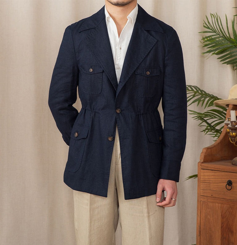 Potenza Leinen Safari Jacke