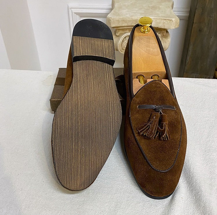 Monte-Carlo Yacht Wildleder Quasten Slipper