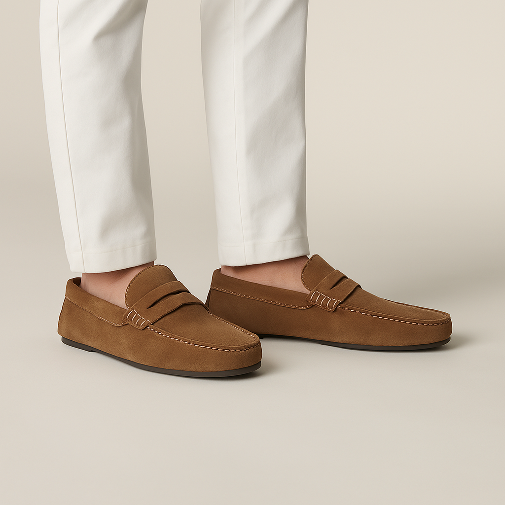 Italienische Wildleder-Fahrerloafers für Männer – Leicht & Stilvoll