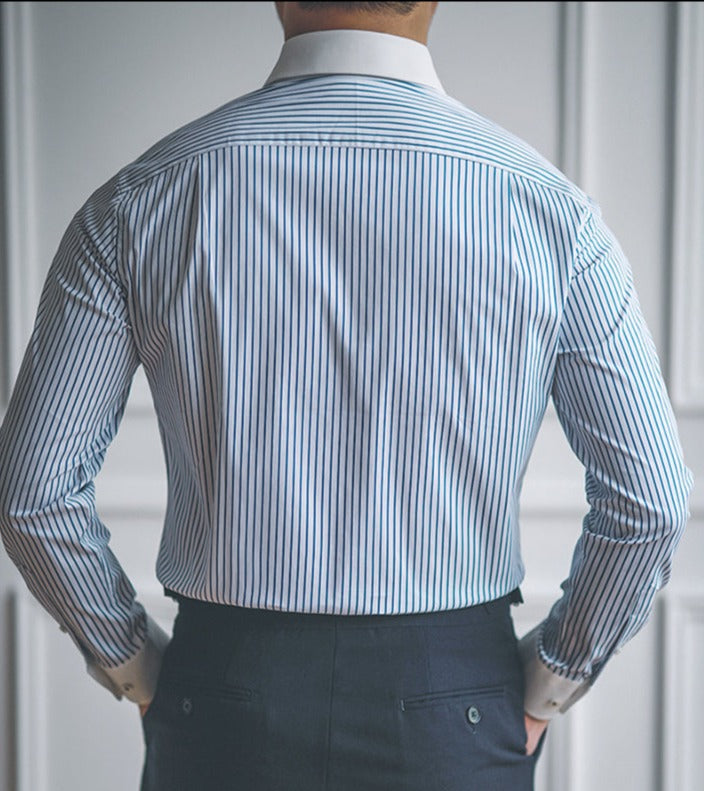 Chemise rayée ajustée Business Slim Fit