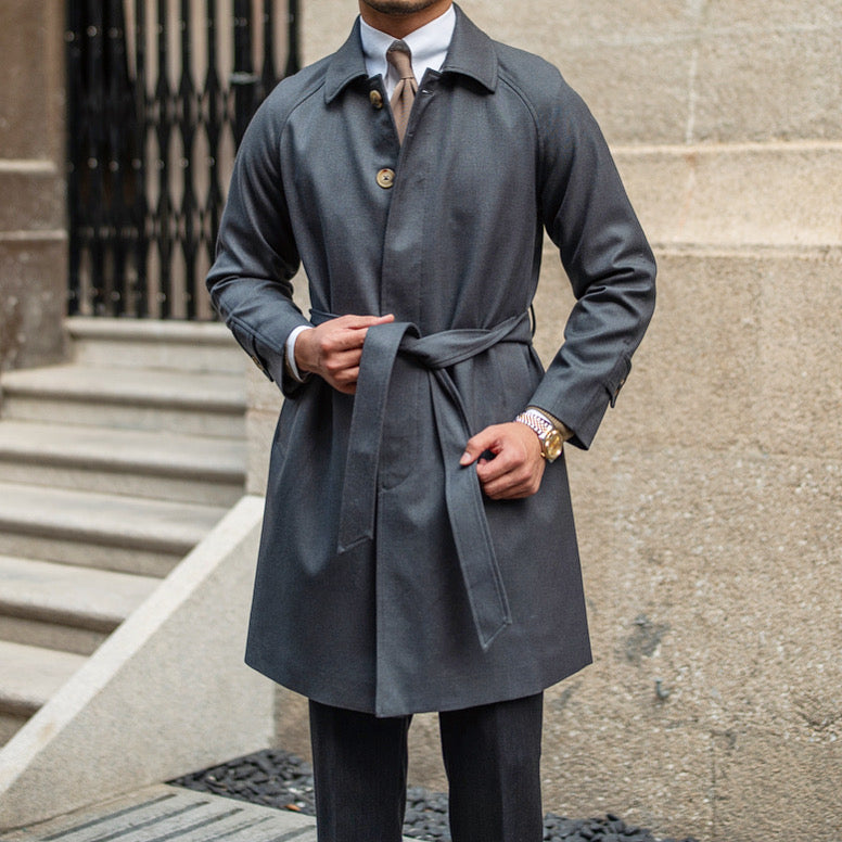 Roma taillierter Trenchcoat aus Wollmischung