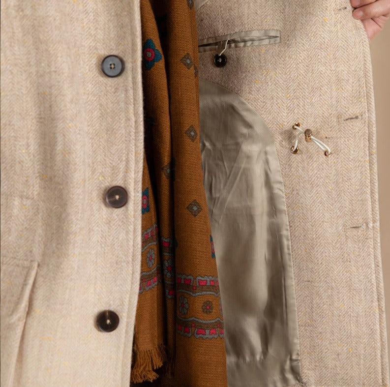 Eton Woll-Tweed Fischgrät-Sportjacke