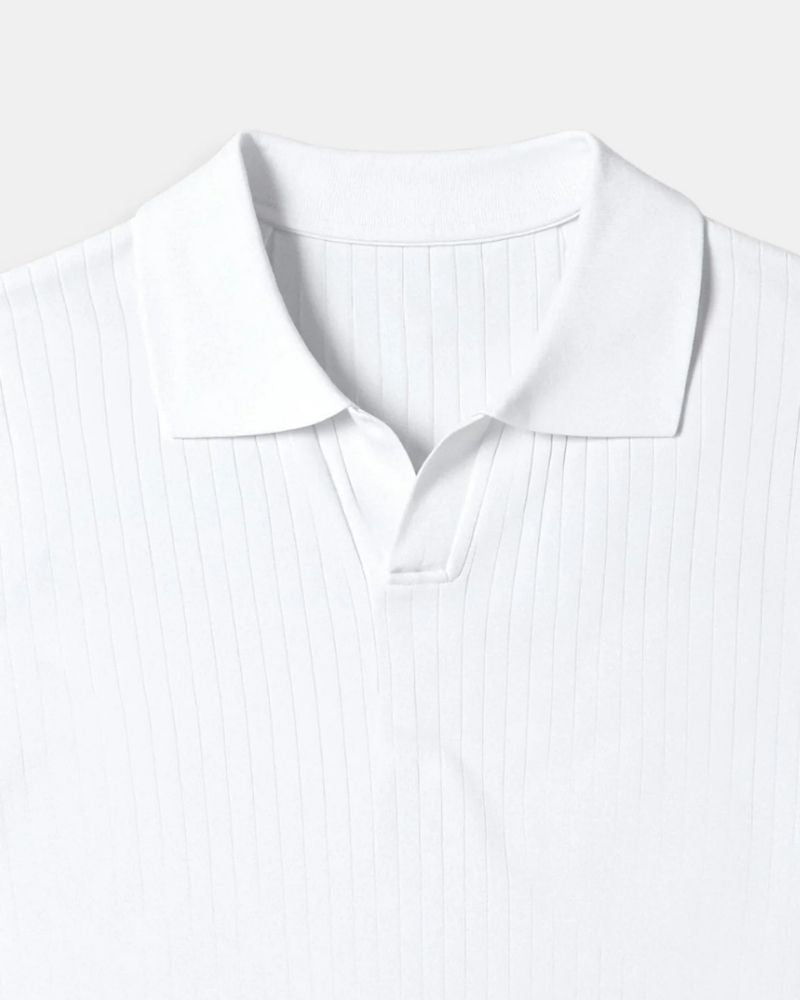 Pisa geripptes Baumwoll-Polo