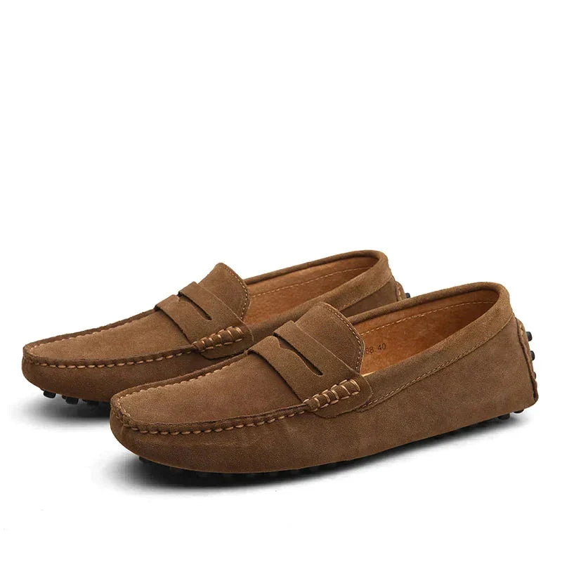 Herren Wildleder Slipper Italienischer Stil