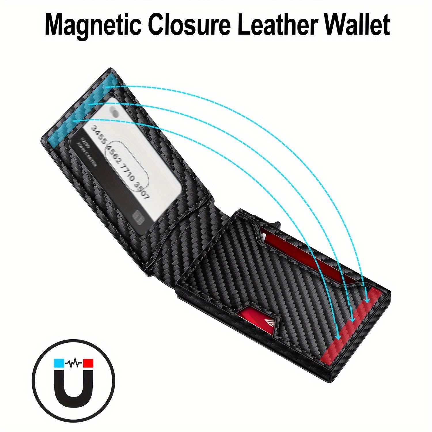 Herren RFID-blockierende Bifold-Geldbörse mit Pop-up-Karte | KOSTENLOSE Überraschungsgeschenk