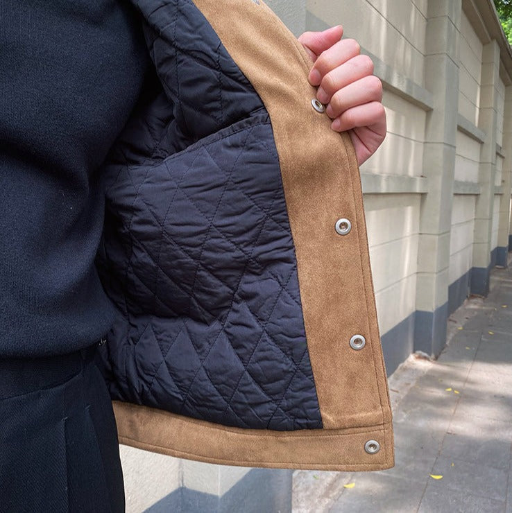 Westliche Wildleder-Hemdenjacke