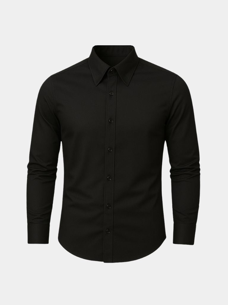 Elegant Spearpoint Collar Shirt - Cross & Crown