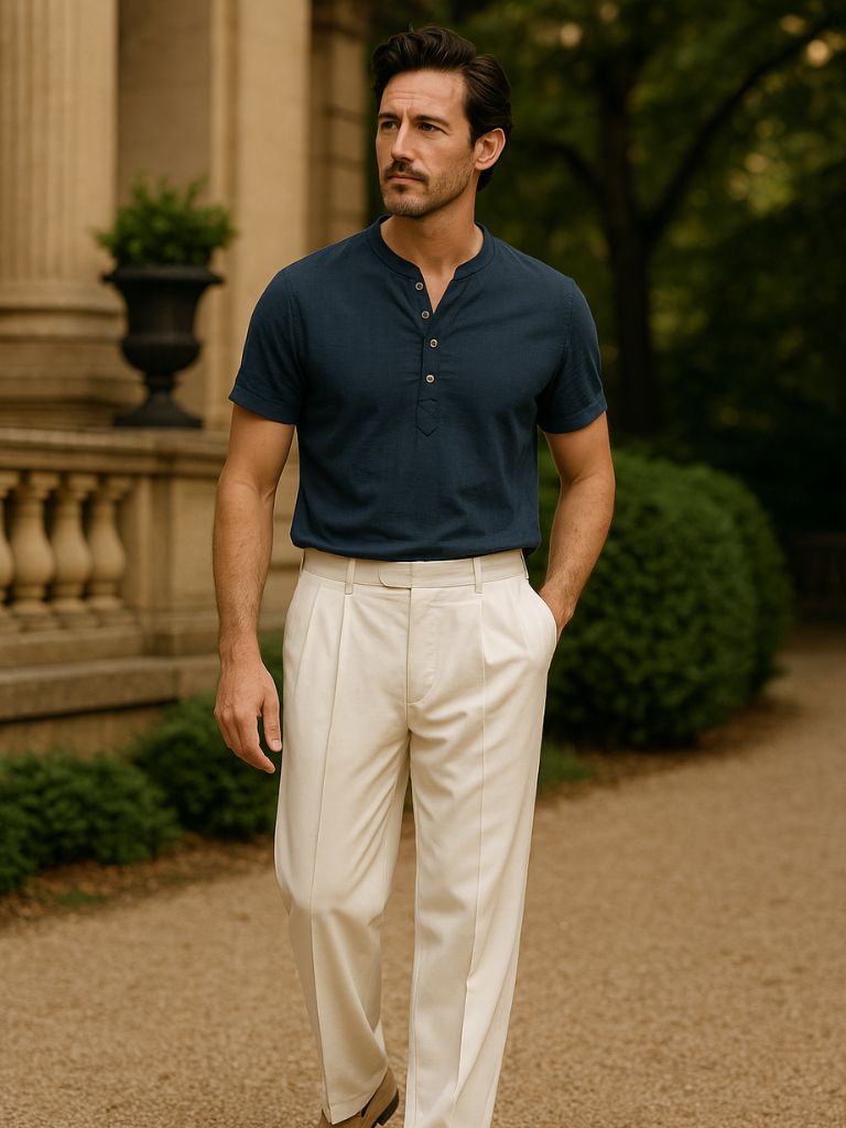 Essential Short Sleeve Linen Shirt - Fayymont Co