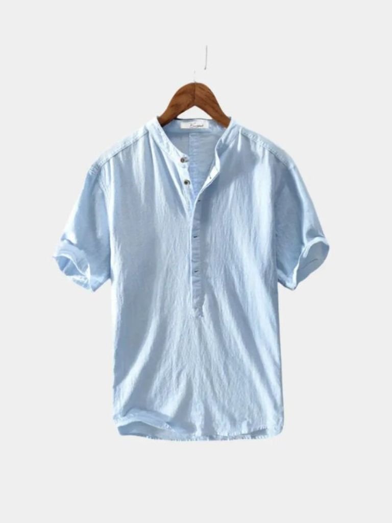 Essential Short Sleeve Linen Shirt - Fayymont Co