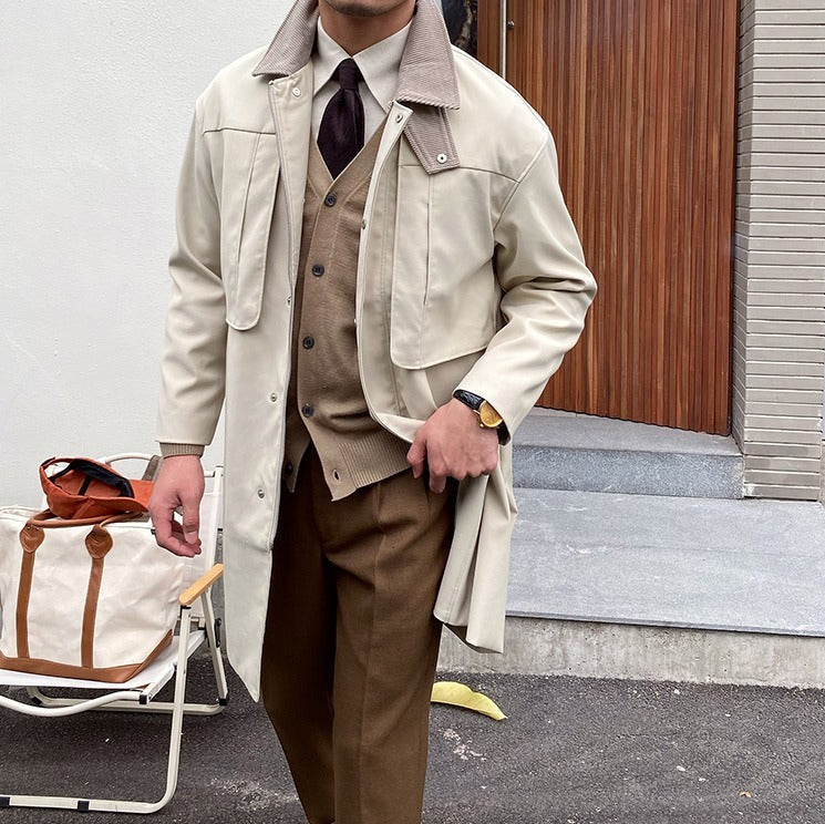 Windsor Corduroy Kragen Windbreaker Jacke