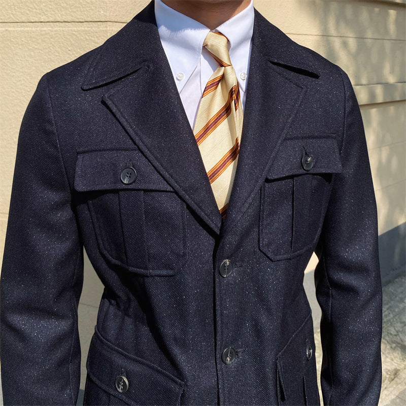 Mailand Anzug Kragen Hemd Jacke
