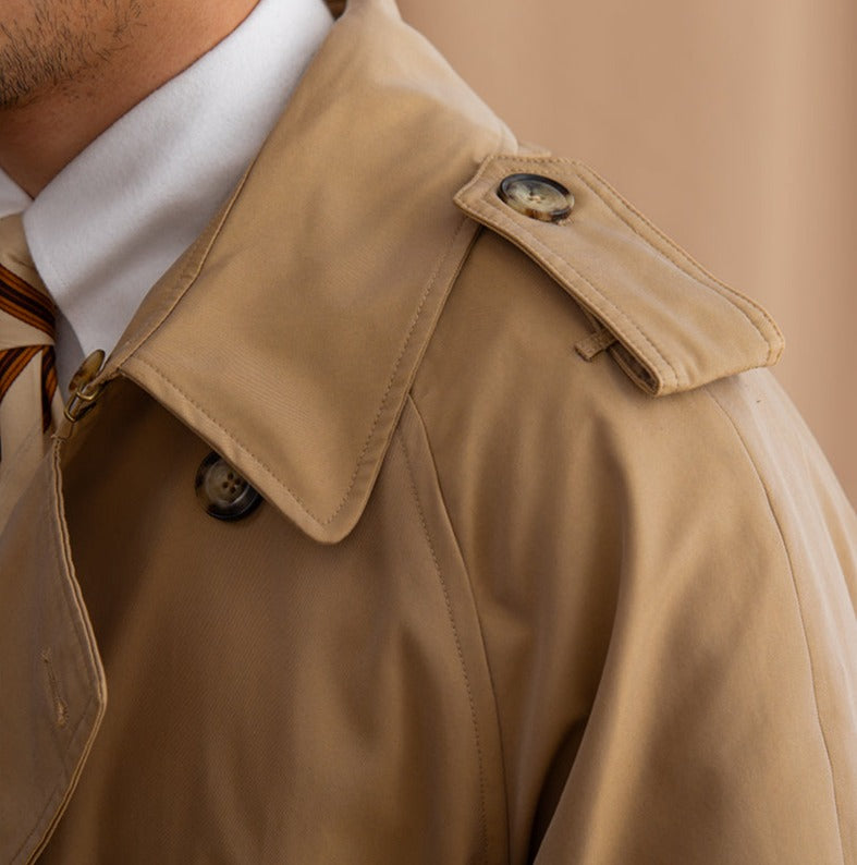 Tivoli Gürtel Doppelreihiger Vintage Trenchcoat