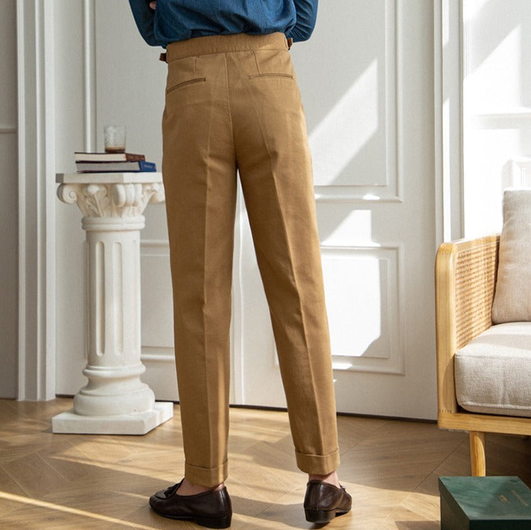 Baumwoll-Twill Antibes Gerade Passform Hose