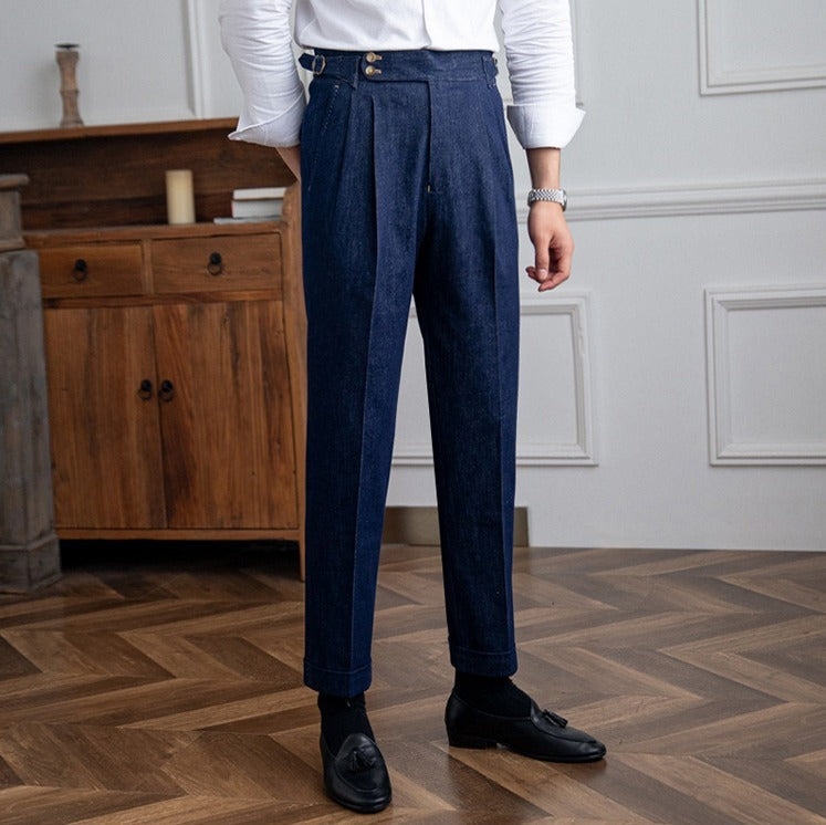 Rome Denim Arbeitskleidung Doppelgefaltete Hose