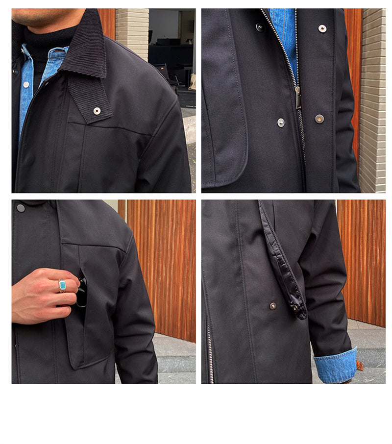 Windsor Corduroy Kragen Windbreaker Jacke