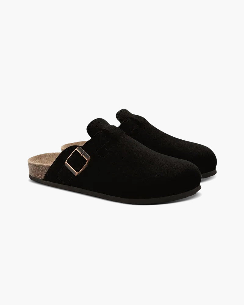 Alte Geld Suede Slipper