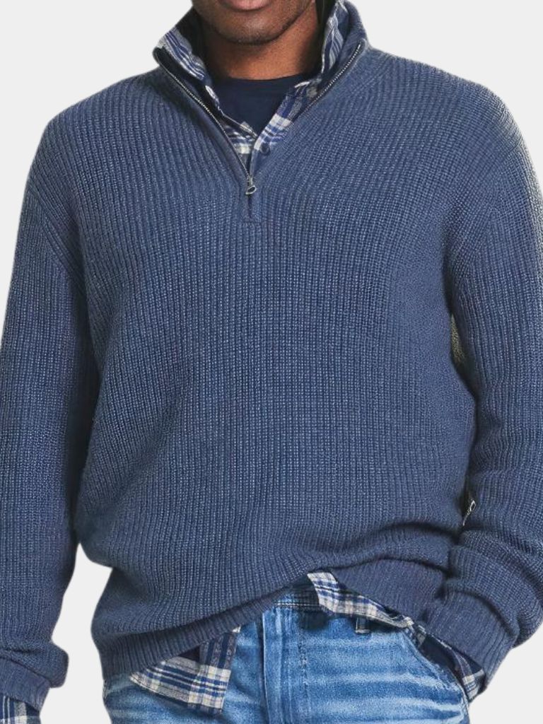 Pull classique à quart de fermeture éclair style Highland