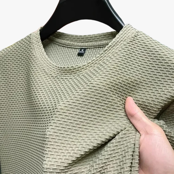 Men’s Waffle T-Shirt – Lightweight & Breathable Soft Comfort
