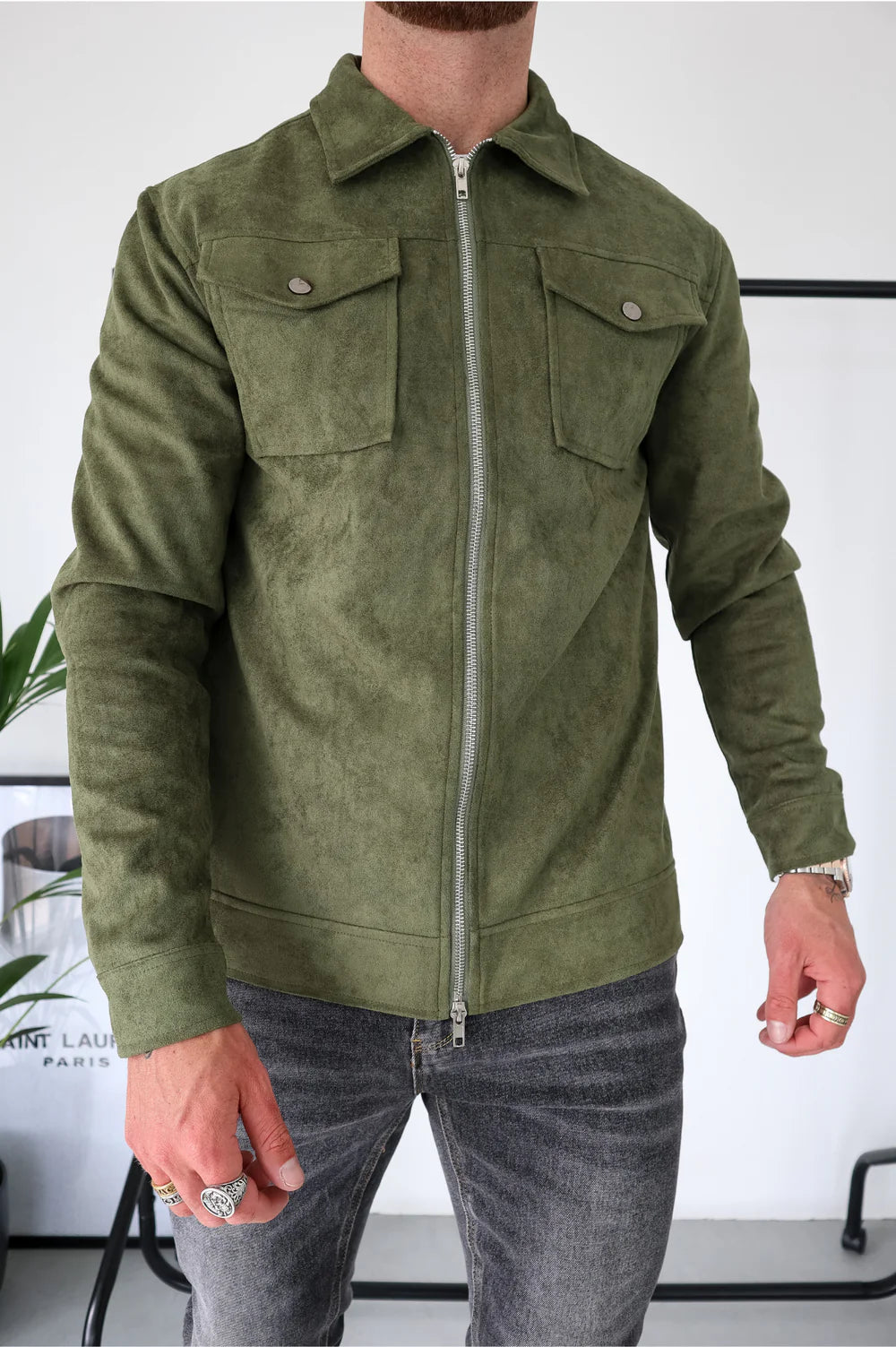 Veste en daim Ascot