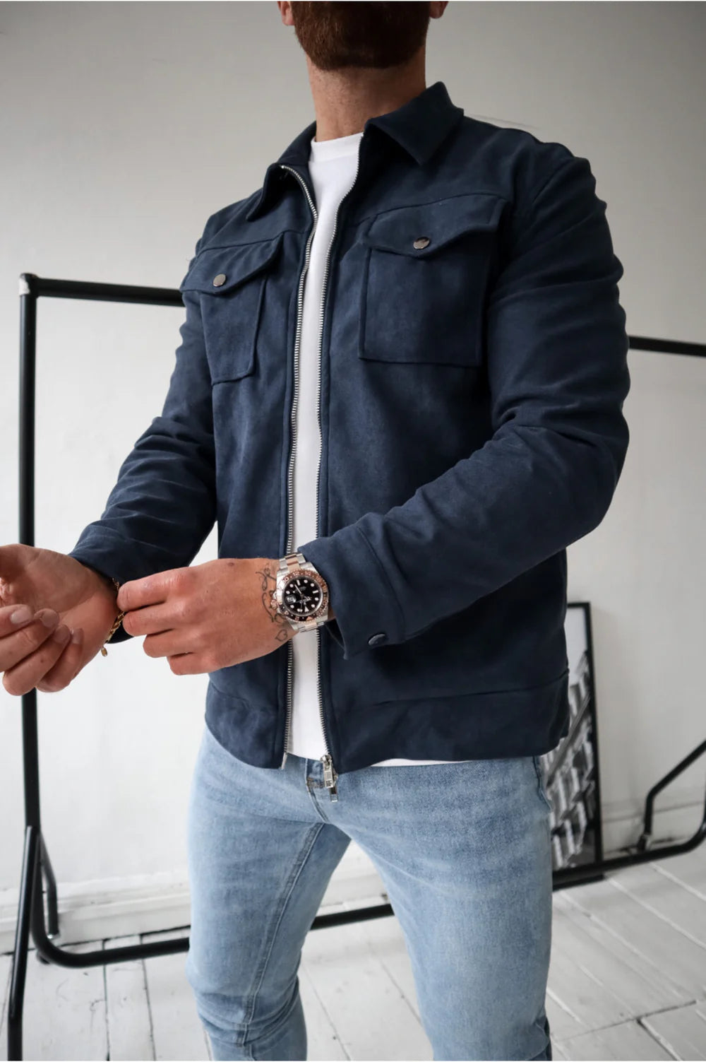 Veste en daim Ascot