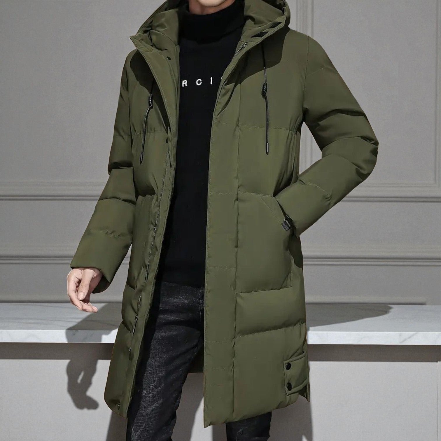 Frank – Long, Water-Resistant Winter Parka with Hood