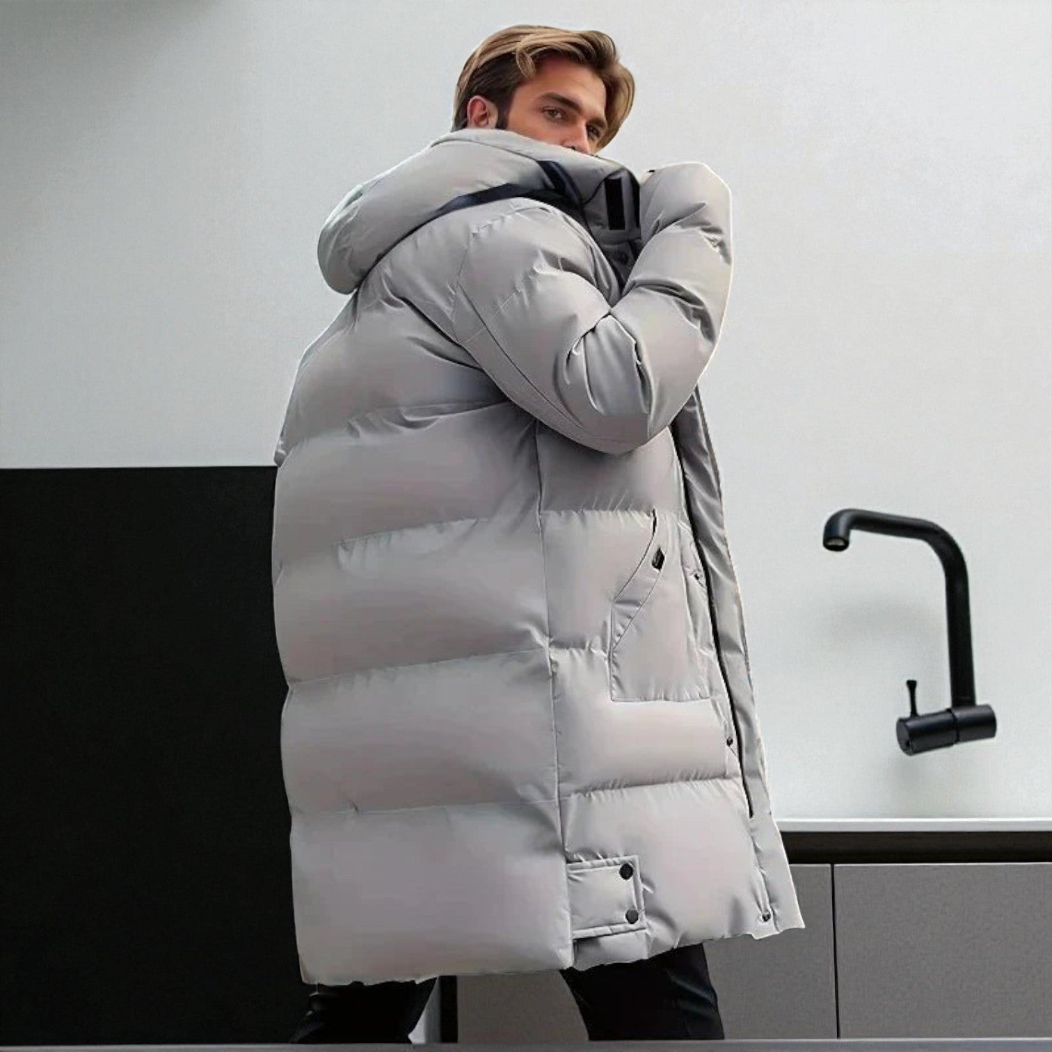 Frank – Long, Water-Resistant Winter Parka with Hood