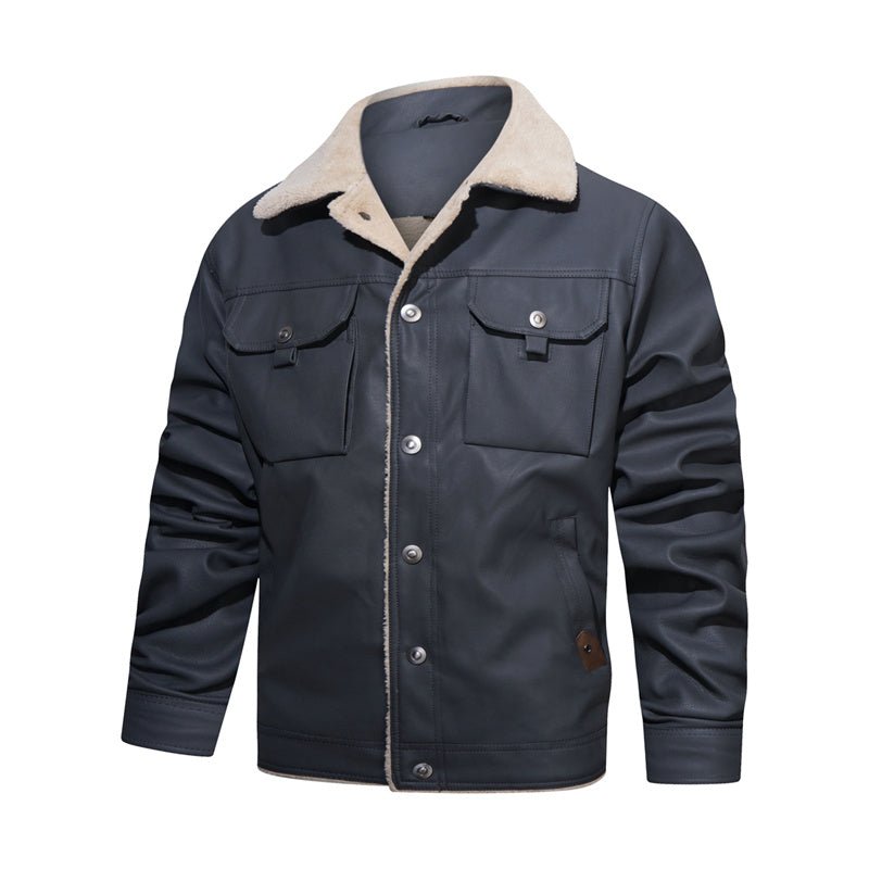 Sherpa Collar Casual Jacket - Fayymont Co