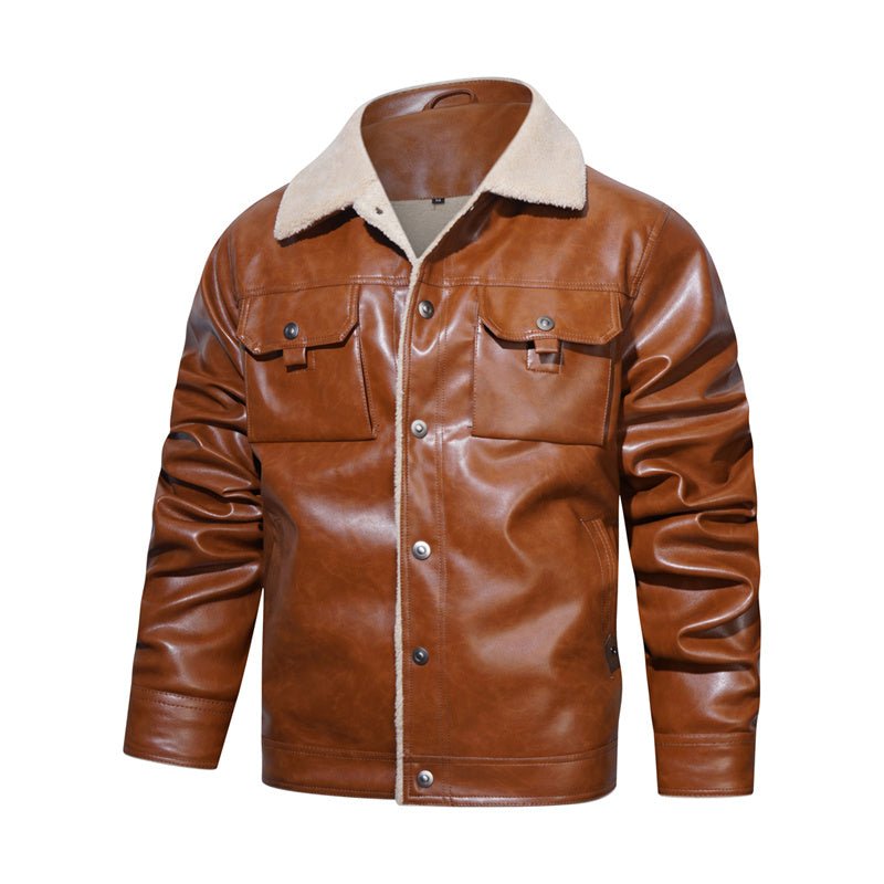 Sherpa Collar Casual Jacket - Fayymont Co