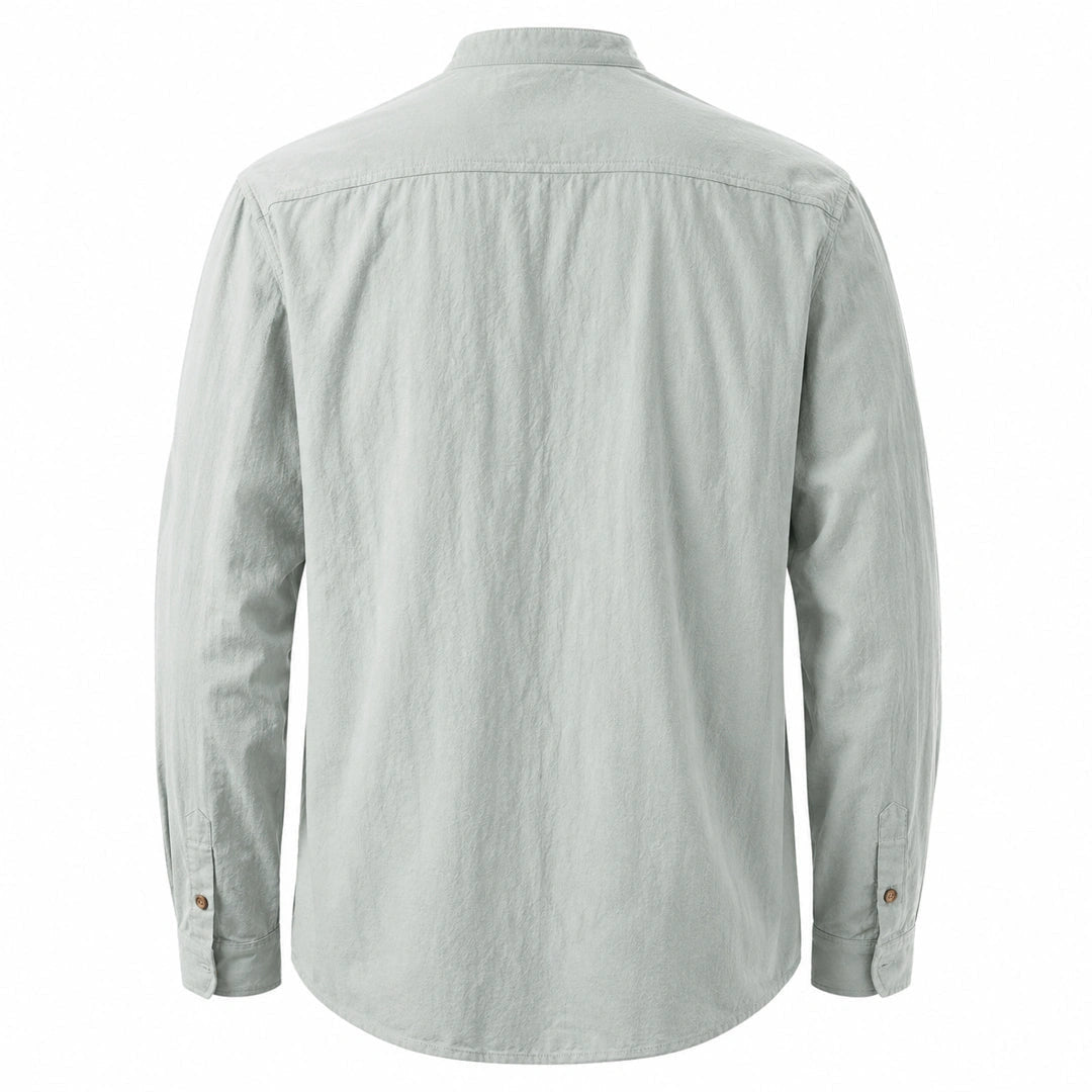 Kyoto - Men's Ultra Comfortable Band Collar Shirt