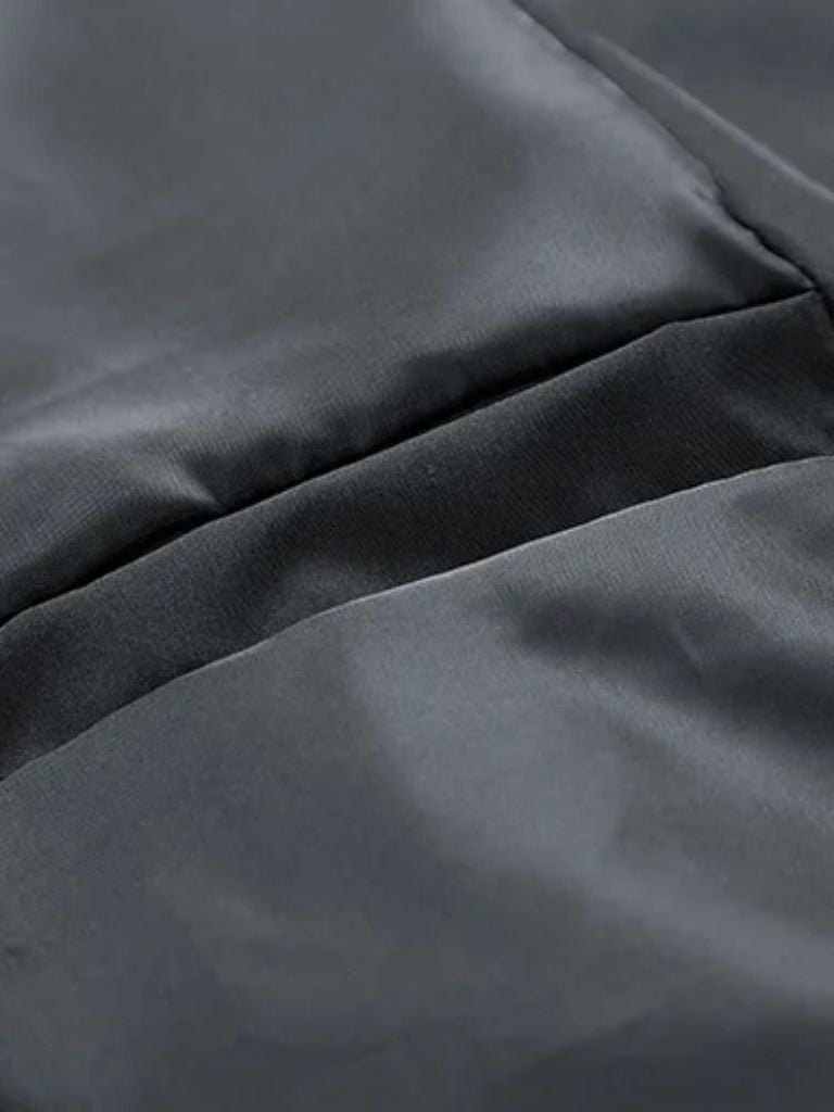 Sherpa Sleeves Padded Bomber Jacket