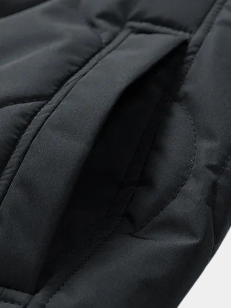 Sherpa Sleeves Padded Bomber Jacket