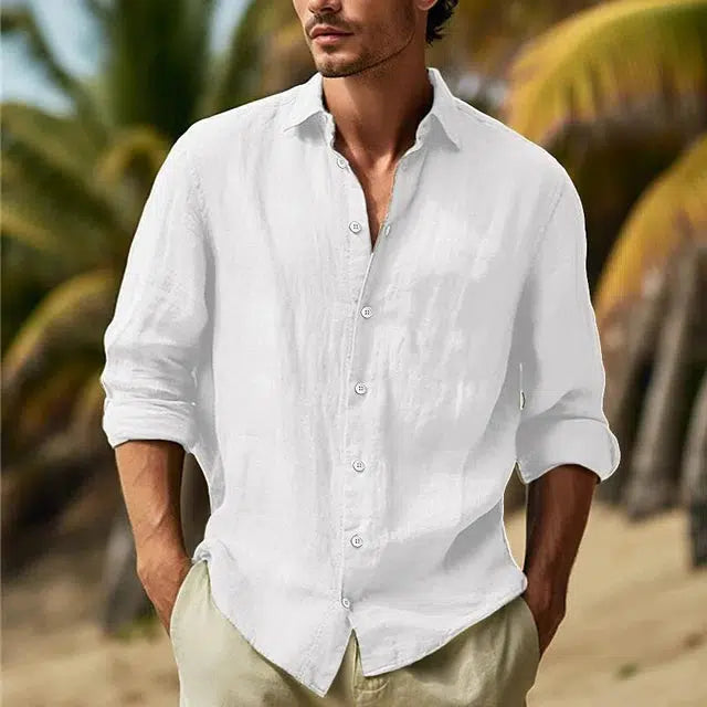 White Nile Men's Linen Shirt