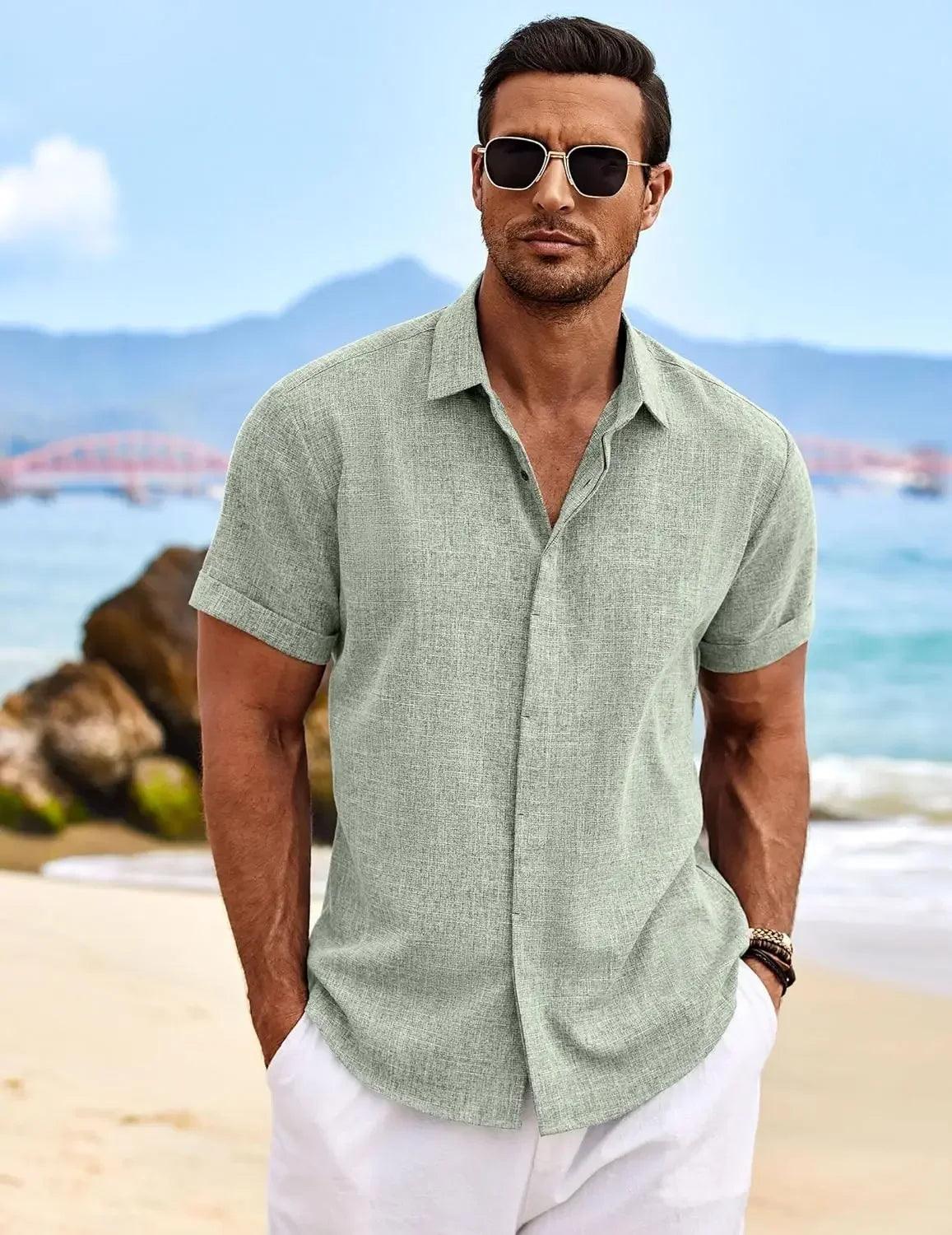 Milo Riviera Leinenhemd – Kurzarm Sommerausgabe