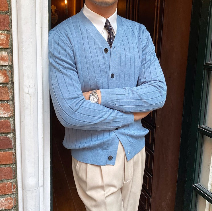 Exeter Plissierter Strickcardigan