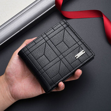 Men's PU Leather Wallet with Large Capacity