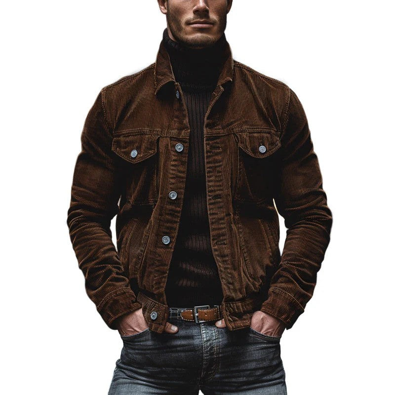 Herren Vintage Stil Jacke | Taillenlänge