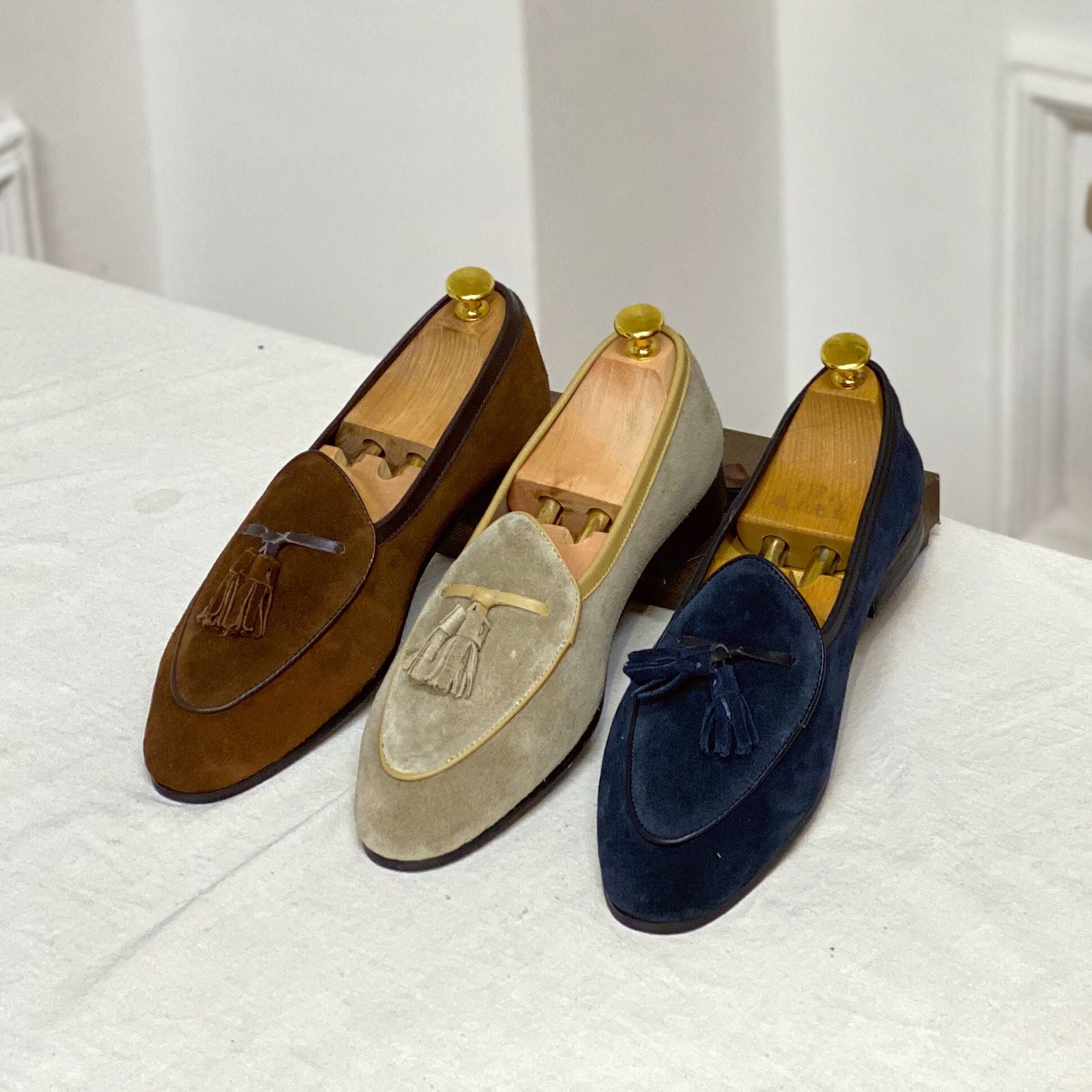 Monte-Carlo Yacht Wildleder Quasten Slipper