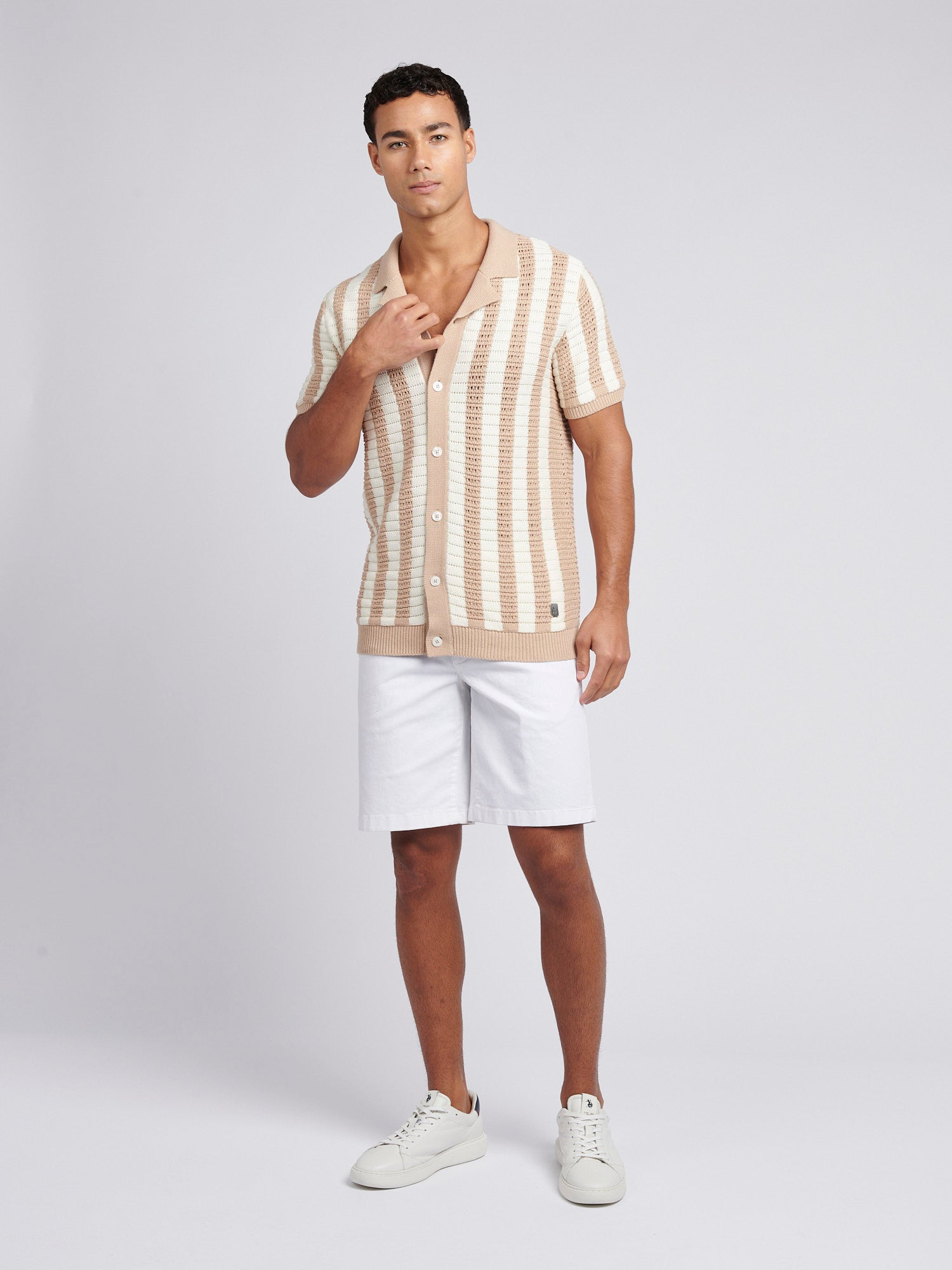 Offenes Strick-Polo — Doeskin