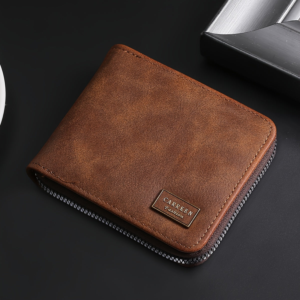 Herren Kompakte Reißverschluss Brieftasche – Schlank. Sicher. Taschenbereit.