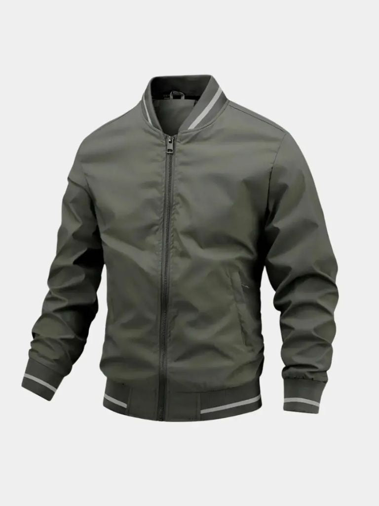 Casual Baseball Bomber Jacket - Cross & Crown