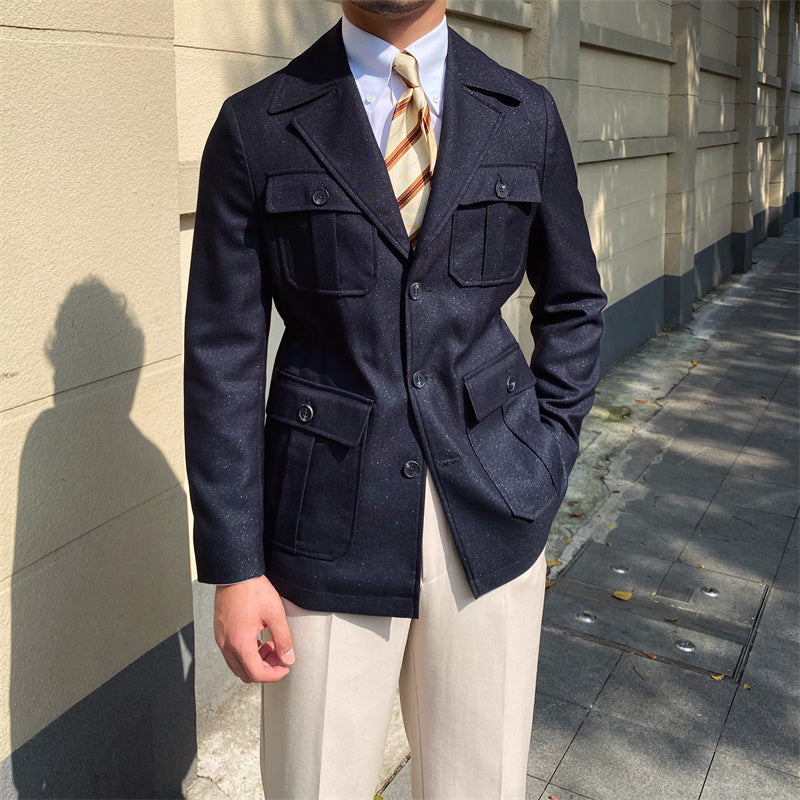 Mailand Anzug Kragen Hemd Jacke