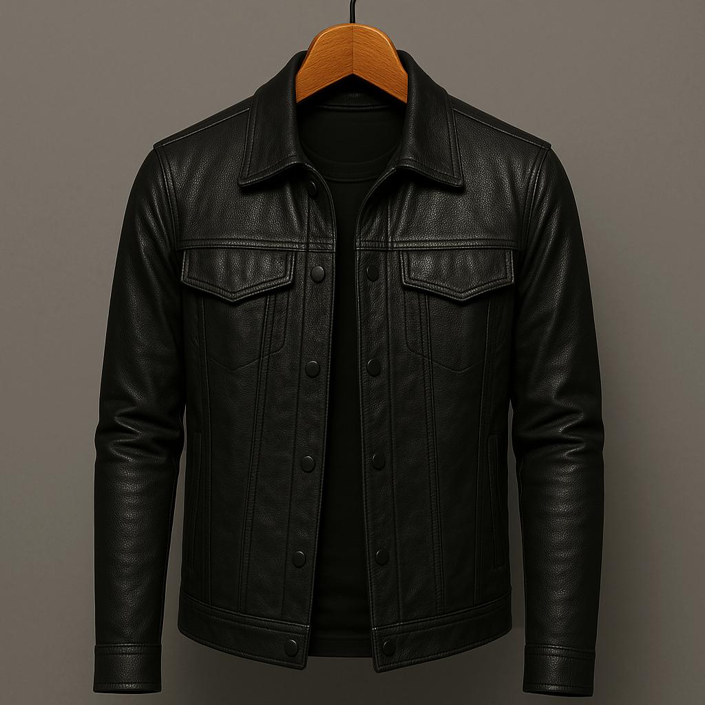 Veste en cuir Harrison Forge
